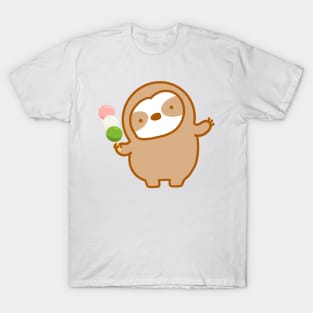 Cute Japanese Dango Sloth T-Shirt